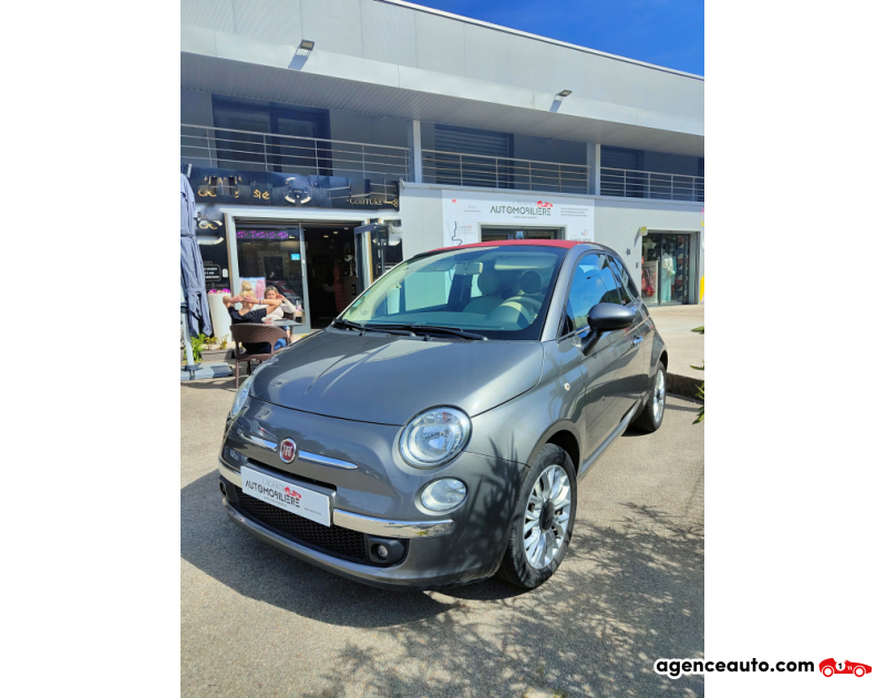 Achat voiture occasion, Auto occasion pas cher | Agence Auto Fiat 500 1.2 70 CH LOUNGE Gris Année 2015 Manuelle Essence